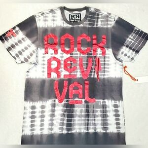 ♦️Rock Revival Aldo Tie Dye Foiled Graphic Tee♦️